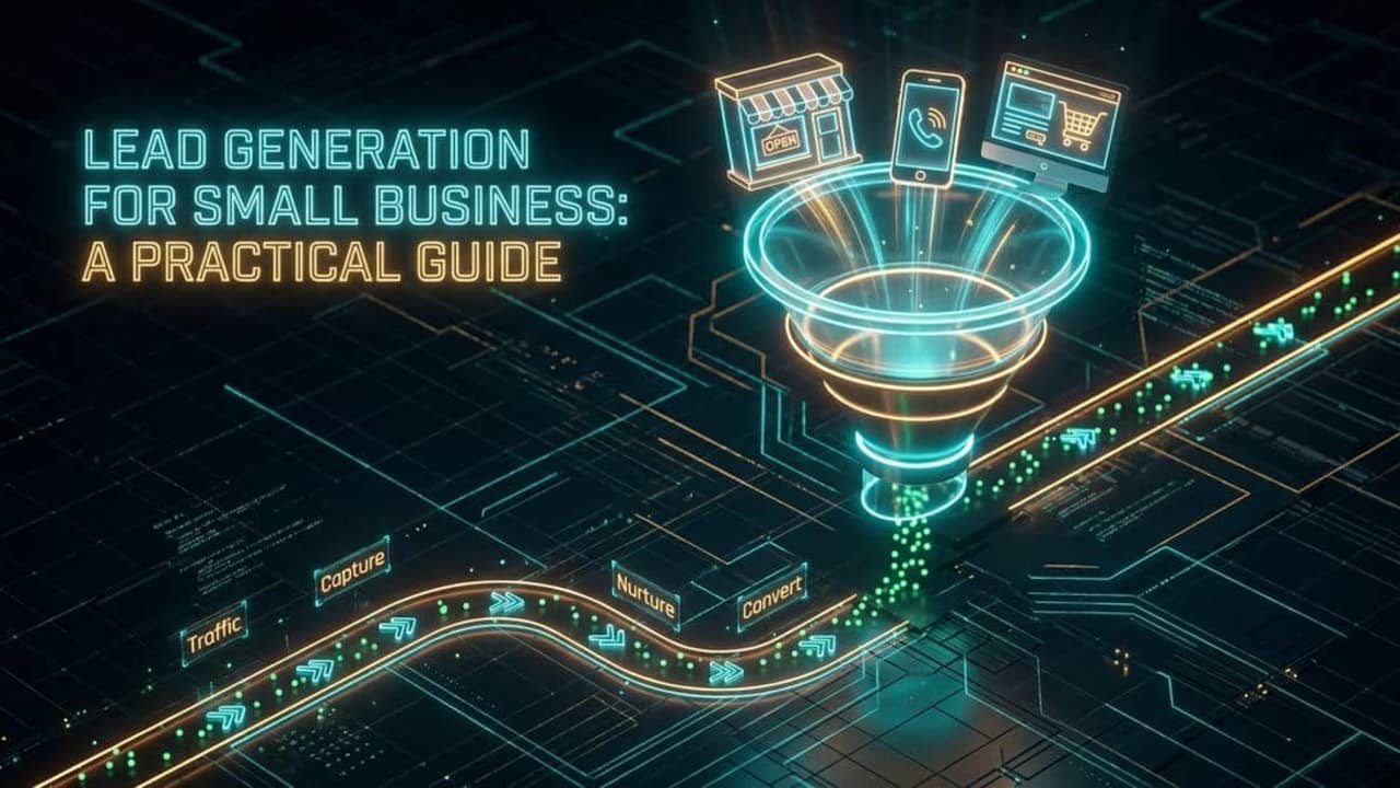 Bespoke SEO Clicks Pro lead-generation funnel visual for small businesses.