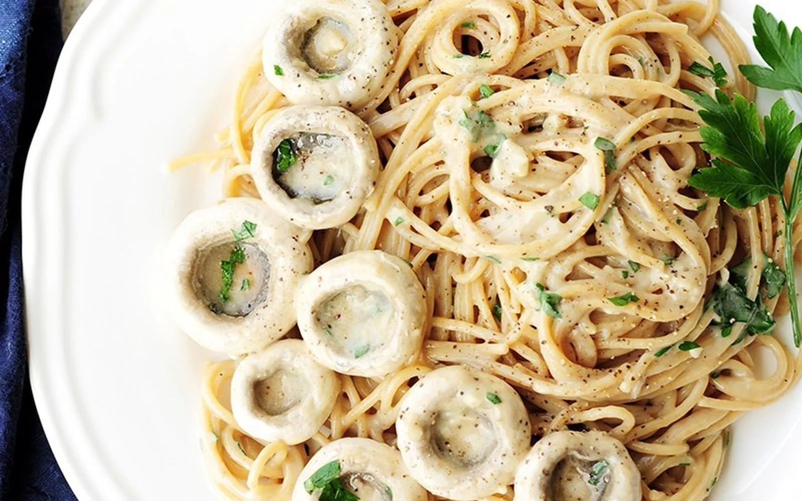 Creamy mushroom pasta